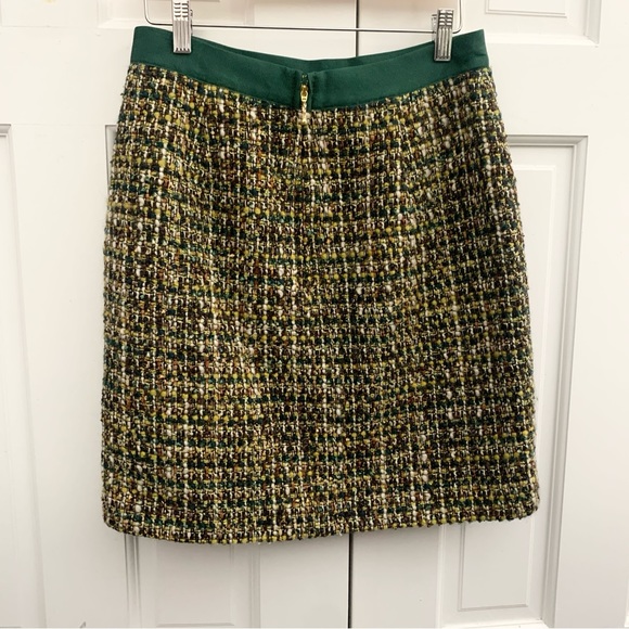 Kate Spade Green Tweed Skirt - Picture 6 of 10